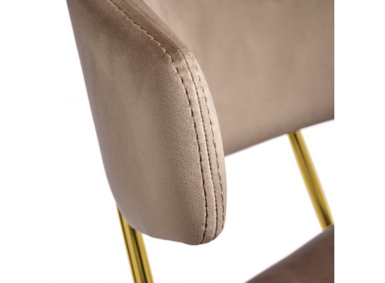 Стул Elle латте с золотыми ножками в Кургане