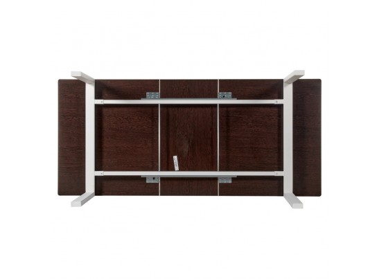 Стол Areal раскладной 140-180х80х75 белый мрамор с белыми ножками в Кургане