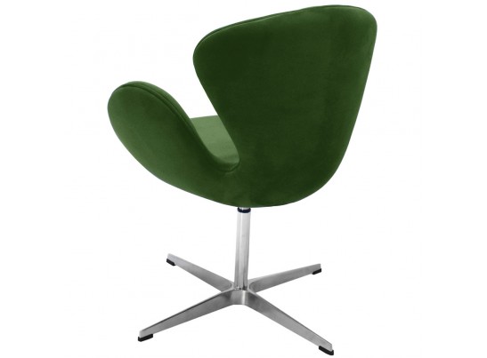 Кресло SWAN CHAIR зеленый, искусственная замша в Кургане