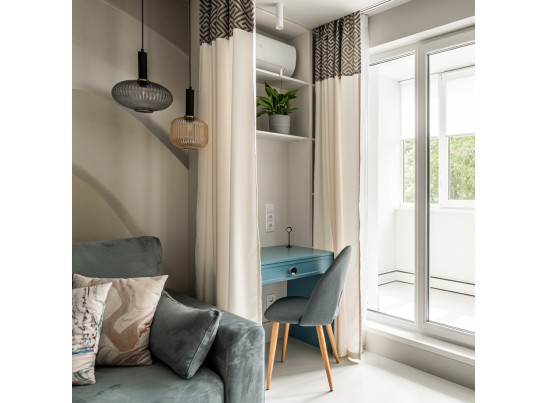 Стул Cleo сине-серый в Кургане