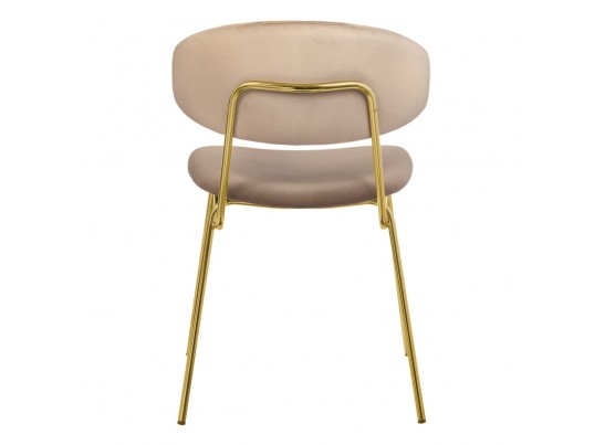 Стул Elle латте с золотыми ножками в Кургане