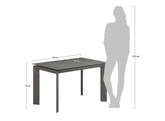 Стол раздвижной NEW YORK серый в Кургане