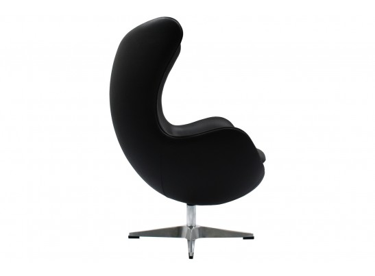 Кресло EGG STYLE чёрный, натуральная кожа в Кургане