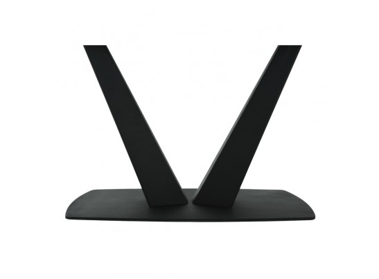 Стол Vito раскладной 120-184x80x75см, керамогранит белый мрамор, чёрный в Кургане