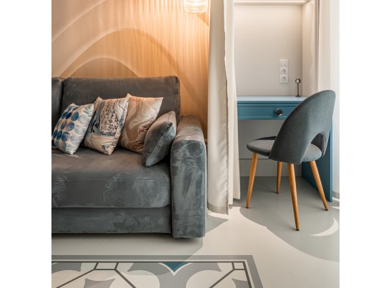 Стул Cleo сине-серый в Кургане