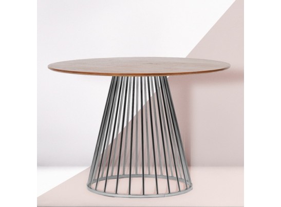 Стол Liverpool 110см, орех с хромированными ножками в Кургане