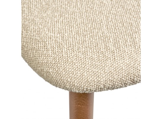 Стул Lucas латте букле с ножками цвета орех в Кургане