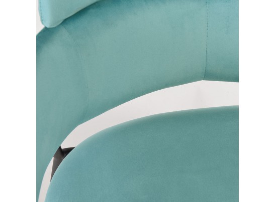 Стул Napoli светло-бирюзовый с чёрными ножками в Кургане