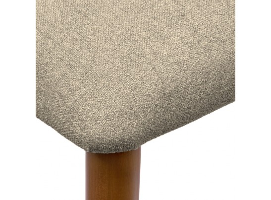 Стул полубарный Lucas 3 латте букле с ножками цвета орех в Кургане