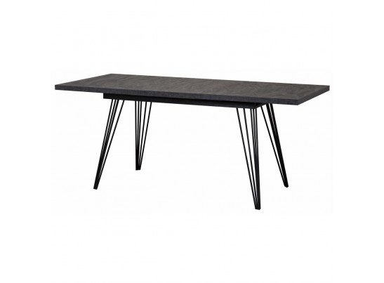 Стол Fusion раздвижной 140-180x90x75см, Уголь, чёрный в Кургане