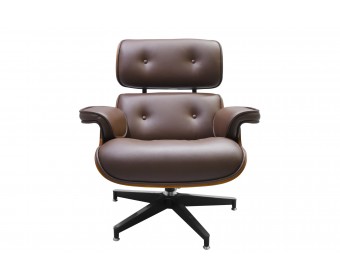 Кресло EAMES LOUNGE CHAIR коричневый