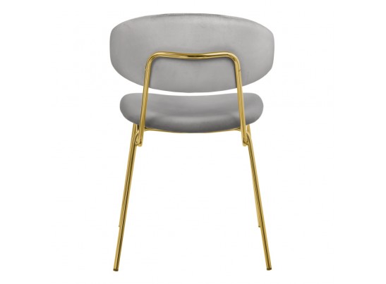 Стул Elle серый с золотыми ножками в Кургане