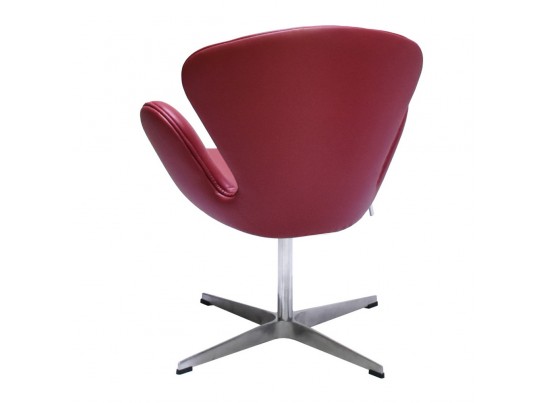 Кресло SWAN CHAIR красный, натуральная кожа в Кургане