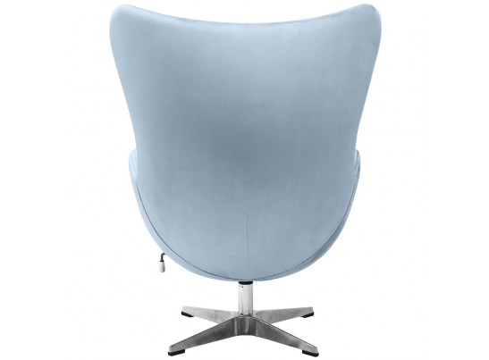 Кресло EGG CHAIR серый, искусственная замша в Кургане