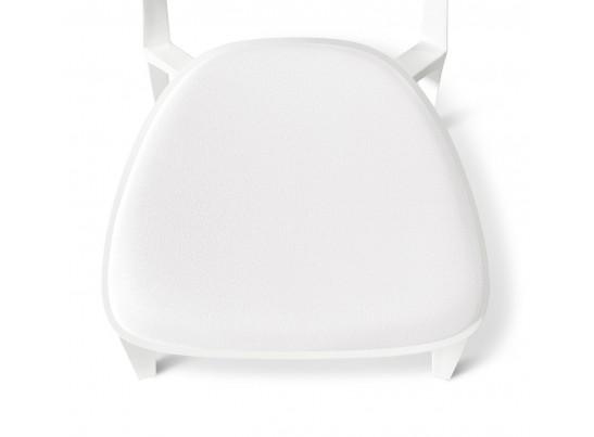 Стул Luna с мягким сиденьем белый в Кургане