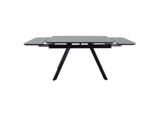 Стол Arthur раскладной 120-184x80x75см, керамогранит чёрный мрамор Greys Black, чёрный в Кургане