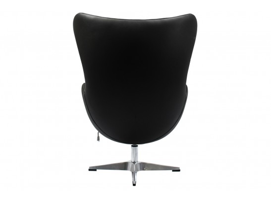 Кресло EGG STYLE чёрный, натуральная кожа в Кургане
