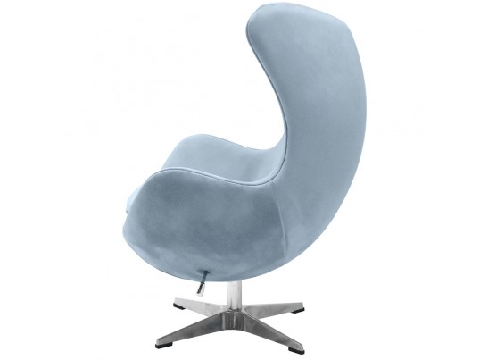 Кресло EGG CHAIR серый, искусственная замша в Кургане
