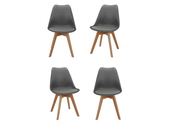 Комплект из 4-х стульев Eames Bon серый в Кургане