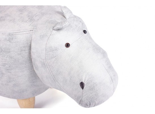 Пуф Бегемот светло-серый в Кургане