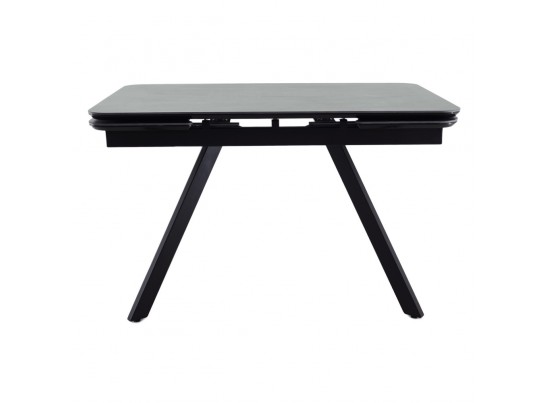 Стол Arthur раскладной 120-184x80x75см, керамогранит чёрный мрамор Greys Black, чёрный в Кургане