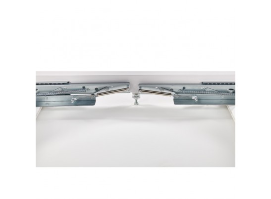 Стол Vito раскладной 120-184x80x75см, керамогранит белый мрамор, белый в Кургане