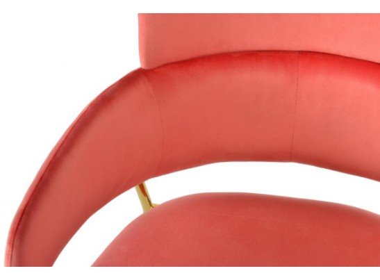 Стул Napoli коралловый с золотыми ножками в Кургане