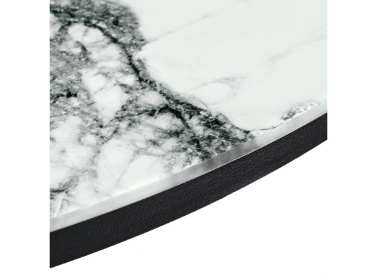 Набор кофейных столиков Tango белый мрамор с черными ножками в Кургане