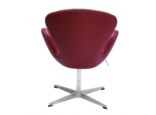 Кресло SWAN CHAIR красный, натуральная кожа в Кургане