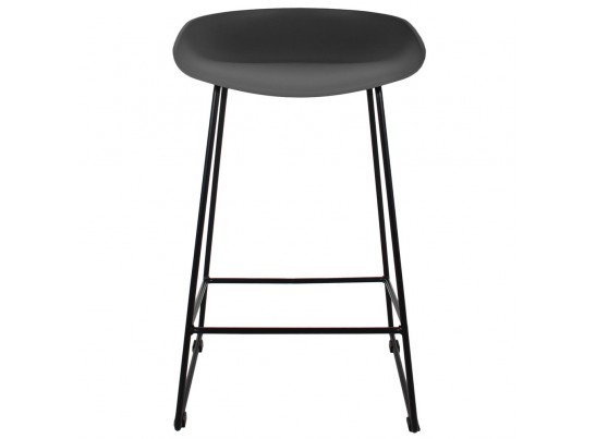 Стул полубарный Neo чёрный с чёрными ножками в Кургане