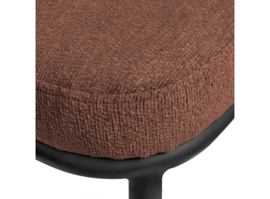 Стул Lucas 2 терракотовый шенилл с чёрными ножками в Кургане