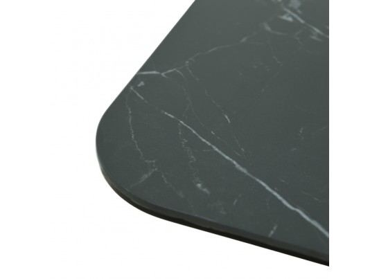 Стол Arthur раскладной 120-184x80x75см, керамогранит чёрный мрамор Greys Black, чёрный в Кургане