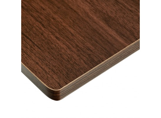 Стол многофункциональный на колёсах, 48x40 см, «РОЛЕТ», 1 ножка, регул.высота, мдф, металл, тёмн. дерево, чёрный в Кургане