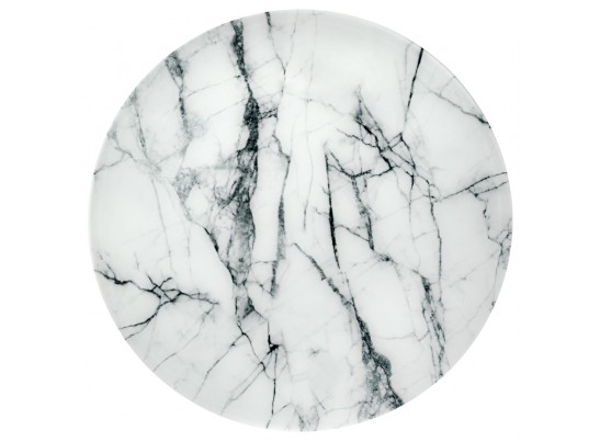 Набор кофейных столиков Tango белый мрамор с черными ножками в Кургане