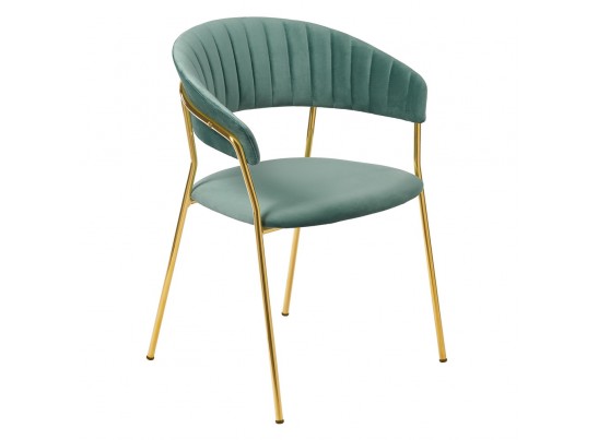 Комплект из 4-х стульев Turin мятный с золотыми ножками в Кургане