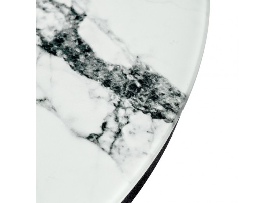 Набор кофейных столиков Tango белый мрамор с черными ножками в Кургане