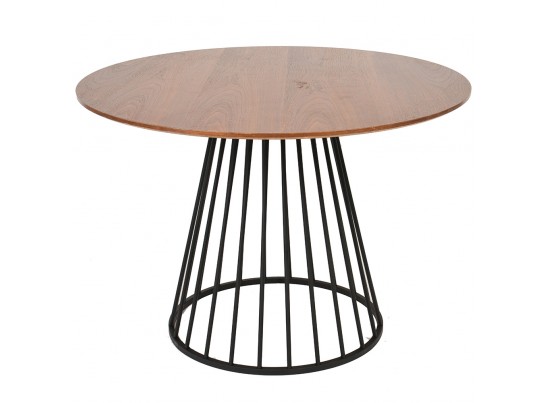 Стол Liverpool 110см, орех с чёрными ножками в Кургане