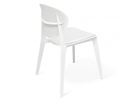 Стул Luna с мягким сиденьем белый в Кургане