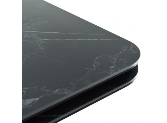Стол Arthur раскладной 120-184x80x75см, керамогранит чёрный мрамор Greys Black, чёрный в Кургане