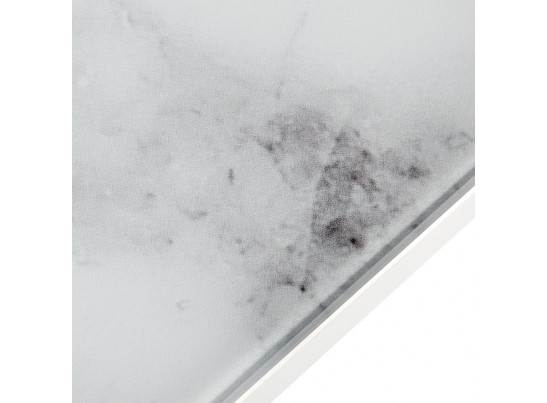 Стол Areal раскладной 140-180х80х75 белый мрамор с белыми ножками в Кургане