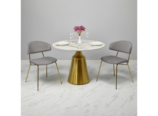 Стул Elle мокко с золотыми ножками в Кургане