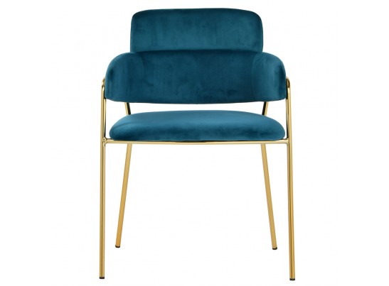 Стул Napoli бирюзовый с золотыми ножками в Кургане