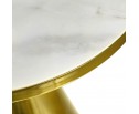 Кофейный столик Atlant диам.45см x 54см, золотой, металл, керамика в Кургане