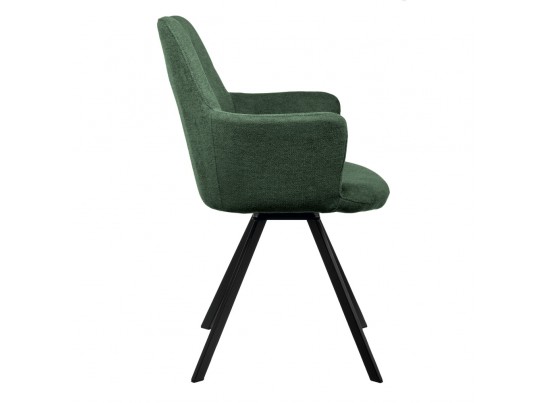 Комплект из 2-х стульев Grant зелёный шенилл на поворотном механизме в Кургане