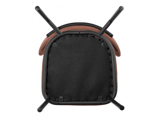 Стул Lucas 2 терракотовый шенилл с чёрными ножками в Кургане