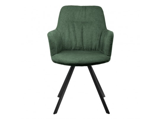 Комплект из 2-х стульев Grant зелёный шенилл на поворотном механизме в Кургане