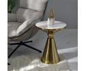 Кофейный столик Atlant диам.45см x 54см, золотой, металл, керамика в Кургане
