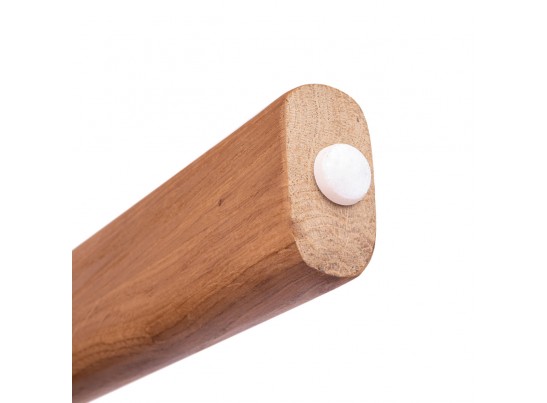 Стул Rich рогожка бежево-голубая с ножками цвета орех в Кургане