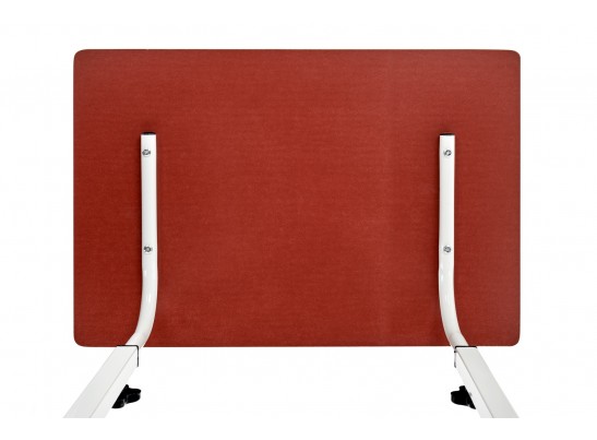 Стол многофункциональный на колесах, 60x40 см, «РОЛЛ», 2 ножки, регул.высота, мдф, металл, св. дерево, белый в Кургане