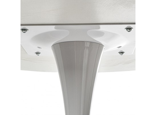 Стол Tulip белый мрамор, 90см в Кургане